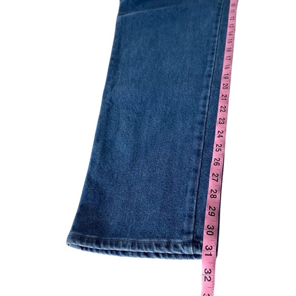 Vintage | Lee | Medium Wash High Rise Straight Leg Jeans Size 12 - Picture 11 of 12